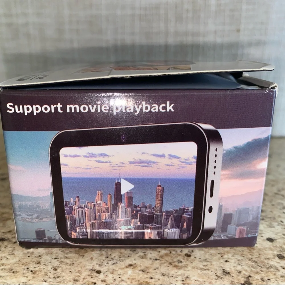 White and Black Touchscreen Music Camera
